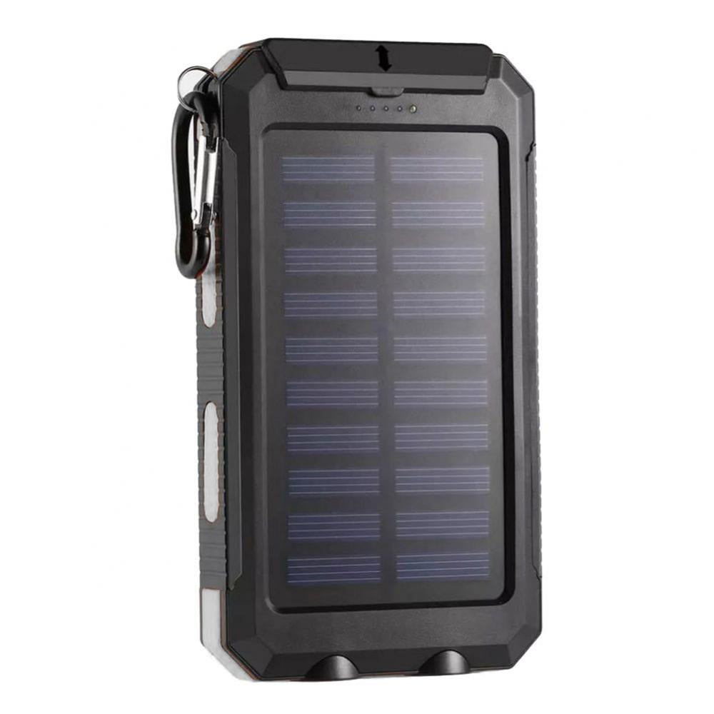 High-Quality Power Bank 20000mAh Solar Charger | Portable External Battery with 5V Fast Charging and Super Bright Flashlight for Smartphones, Apple iPhone, Samsung, iOS & Android On-the-Go