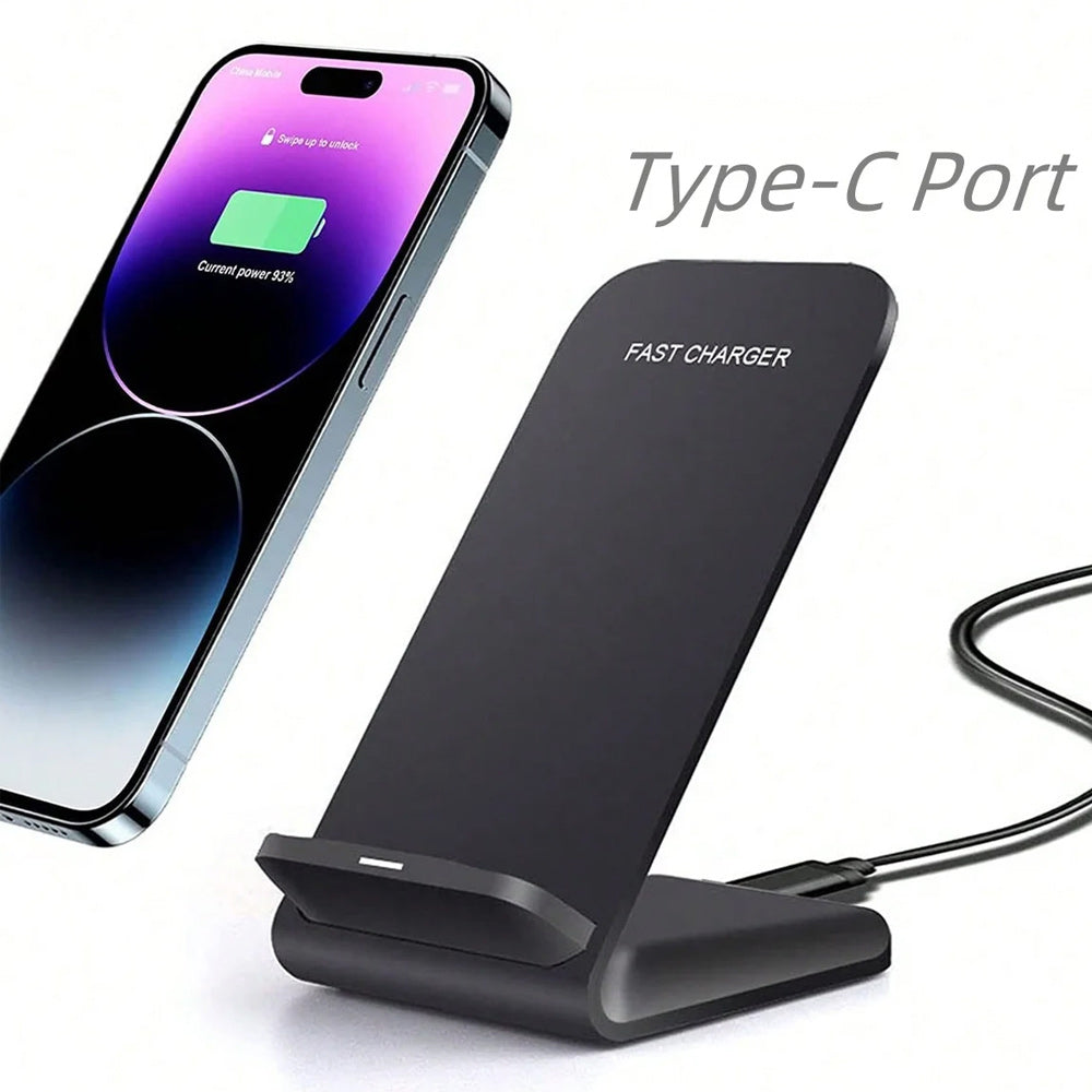 30W Foldable Wireless Charger Stand Pad for Smartphones, Apple iPhone, Samsung, iOS & Android Fast Charging Station Phone Holder