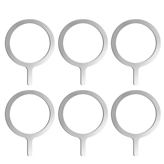 Premium MagSafe-compatible Metal Plate Wireless Charger | Smartphones, Apple iPhone, Samsung, iOS & Android Magnetic Fast Charger Accessory 5-Piece Set