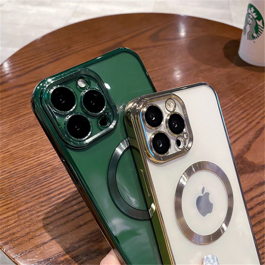 Magnetische Luxus Apple iPhone Hülle aus weichem Silikon