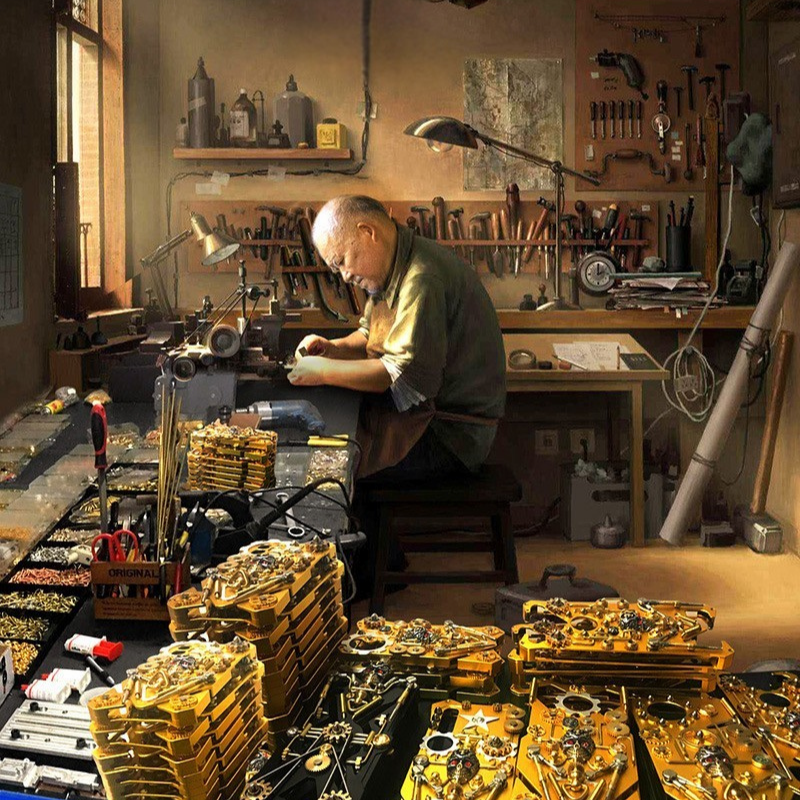 Premium Mechanical Gaming Design: Shockproof Metal iPhone Case with Gear Stand and MagSafe | Aluminum Cooling, Skull Compass Cover for Apple iPhone 16/15/14/13/12 Pro Max, Pro, Plus, e & Mini | 360-Degree All Around Camera Lens Protection