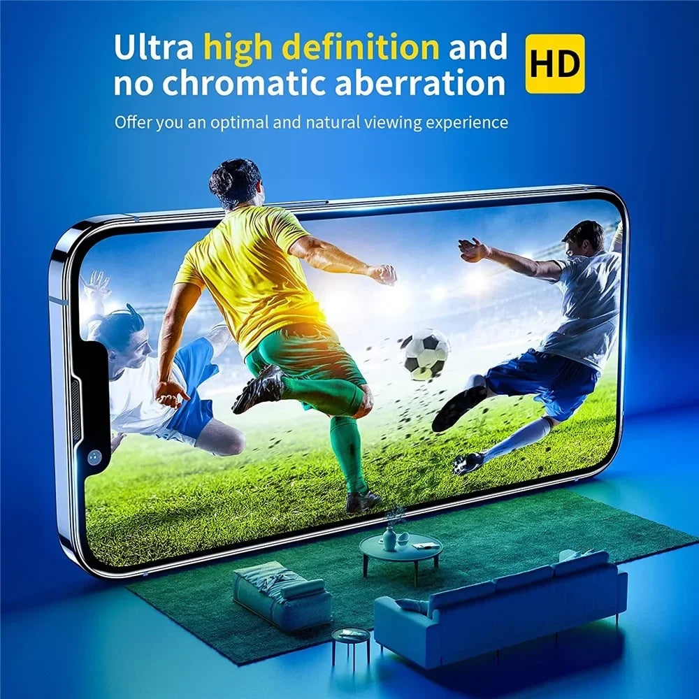 Premium Ultra-Klare Panzerglas Displayschutzfolie & Kamera Schutz für Apple iPhone – 9H Gehärtetes Glas, Blasenfrei,