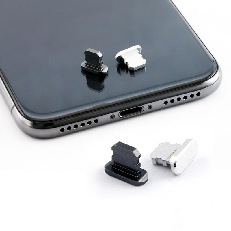 Premium Metall-Staubschutz für iPhone 15/14/13/12 Pro/Max/Plus/Mini | Ladeanschluss-Schutz, kompatibel mit iPhone & iPad