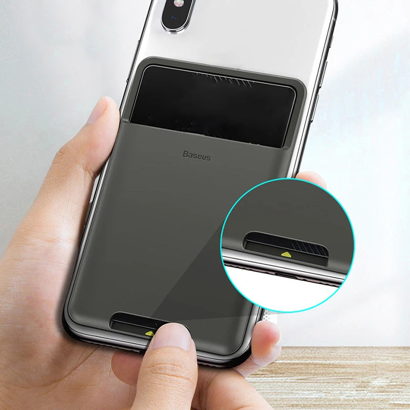 Premium MagSafe Silikon-Telefonkartenhalter: Schlankes Etui mit NetUI für Apple iPhone 15/14/13/12/11 Pro Max/Plus/Mini