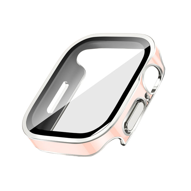 Premium Glasgehäuse für Apple Watch Serie 9/8/7/Ultra: 45mm, 41mm, 49mm, 44mm, 40mm | Hochwertige Displayschutz-Hülle