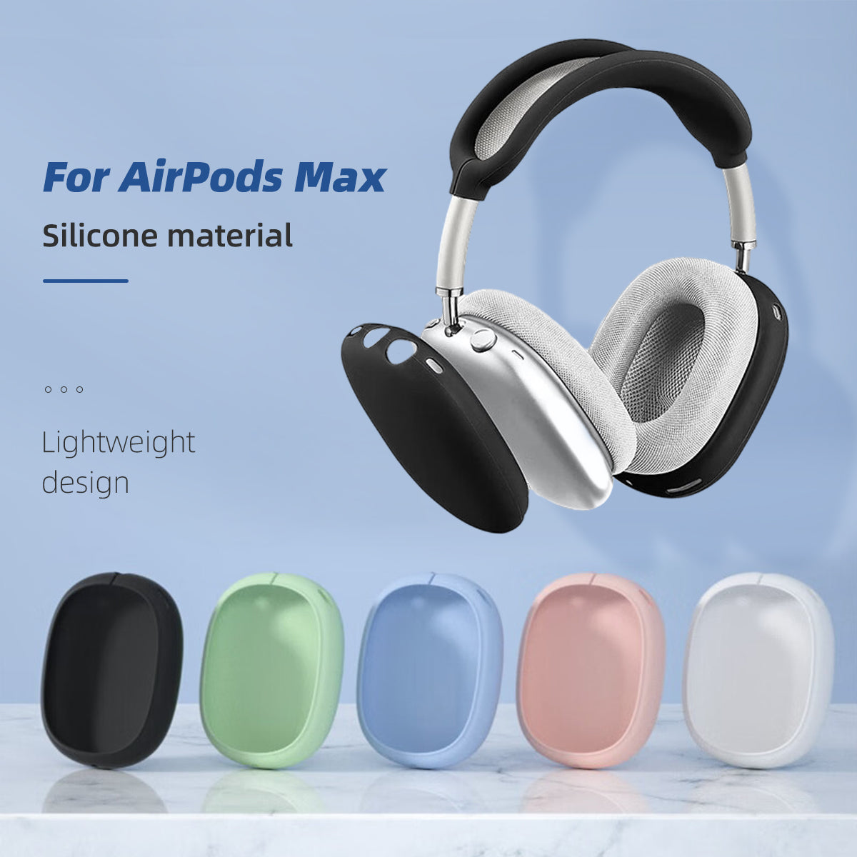 Premium TPU Protective Case for Apple AirPods Max Shockproof & Scratch-Resistant Transparent Headphone Case | Soft, Transparent Cover - Premium Protection for Wireless Headphones
