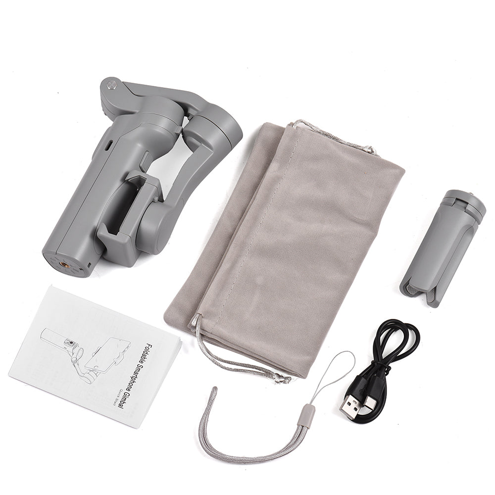 3-Achsen Faltbarer Handheld-Gimbal-Stabilisator Smartphones: Hochwertige Anti-Wackel Videoaufnahme | iPhone &