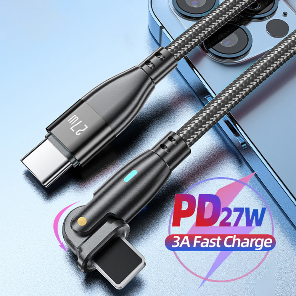 High Durability & Premium 3A Schnellladekabel Typ C für Samsung 180 Rotation Apple iPhone Kabel Realme - Phone Heaven Zone