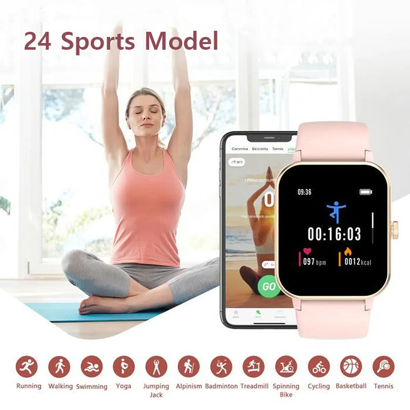 Premium Bluetooth Smartwatch 2023 für Männer 1.69" Voll Touch Display Anruf Fitness Tracker IP67 Wasserdicht Uhr für Männer