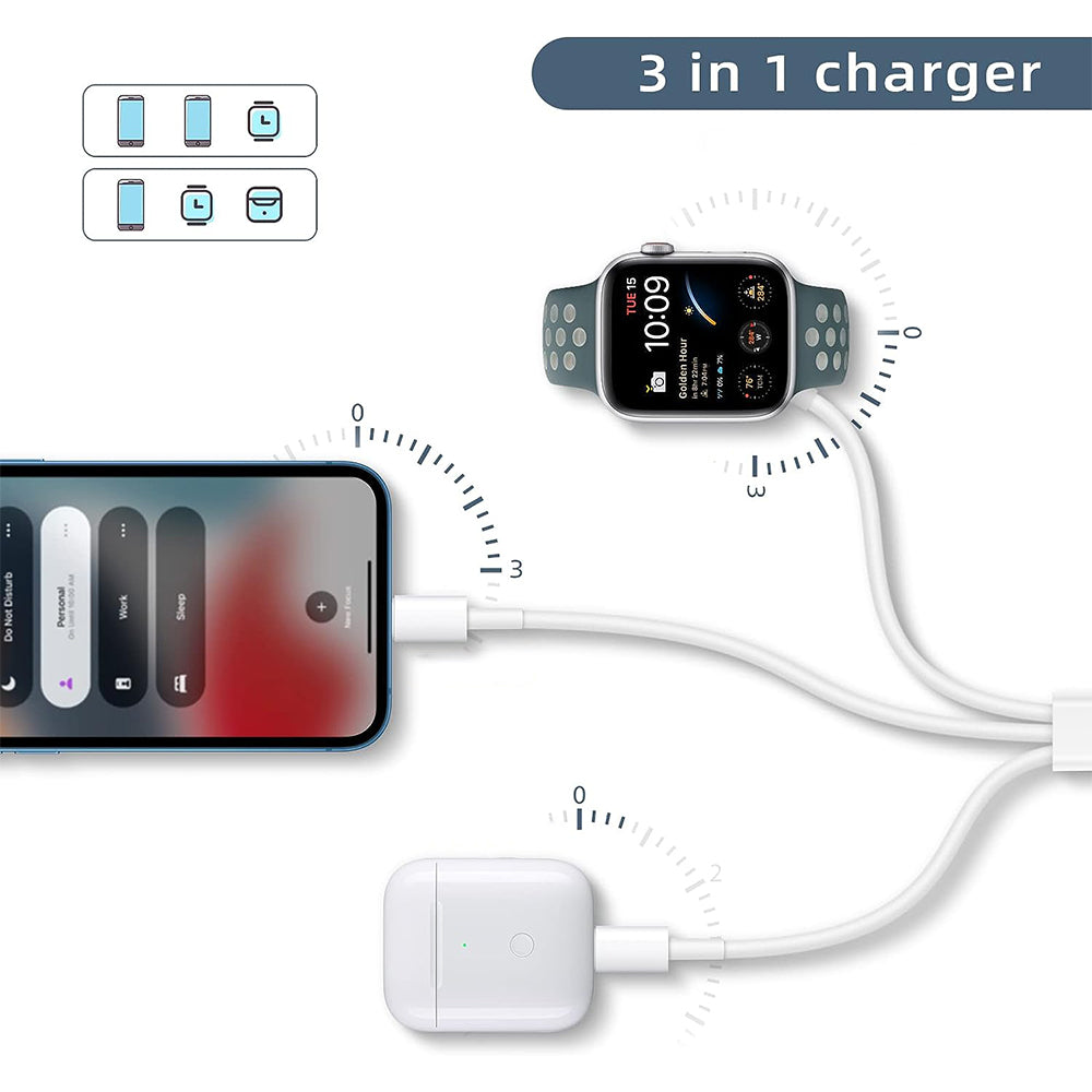 Gute Qualität 3-in-1 Schnelles Tragbares Kabel für Apple Prämie Watch Ladegerät (10)