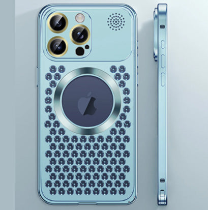 Hochwertige magnetische Wärmeableitungshülle, MagSafe, Abdeckung,  aus Metall | Apple iPhone 12/13/14/15 Pro Max Plus – Aluminiumabdeckung - Phone Heaven Zone