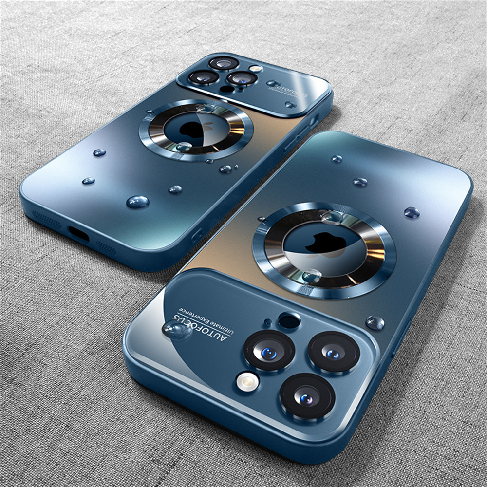 Luxus Matte Magnetische iPhone-Hülle mit Glaslinsen-Kameraschutz | Stoßfeste Tasche & MagSafe Case | Panzer-Schutzhülle für Apple iPhone 16/15/14/13/12 Pro Max Plus Mini | Handyhülle in limitierter Auflage
