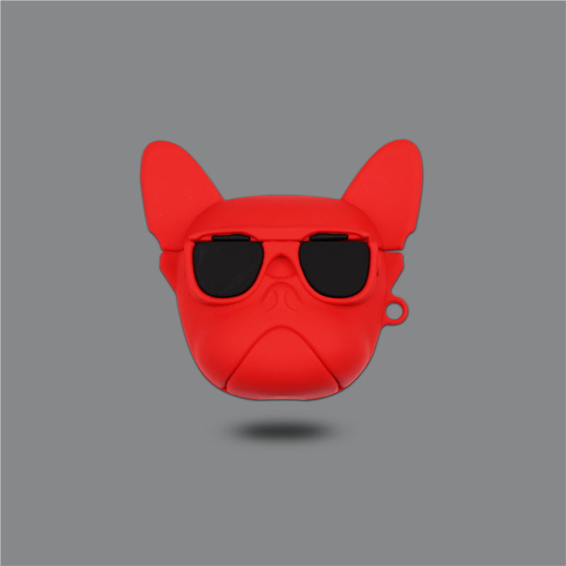 Hochwertige Apple AirTag Hülle: Lustiges Hundemotiv, Silikon Case | Schützende Anti-Verlust Cover für AirTags Locator