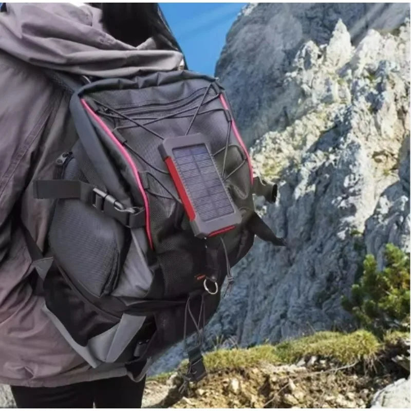 High-Quality Power Bank 20000mAh Solar Charger | Portable External Battery with 5V Fast Charging and Super Bright Flashlight for Smartphones, Apple iPhone, Samsung, iOS & Android On-the-Go