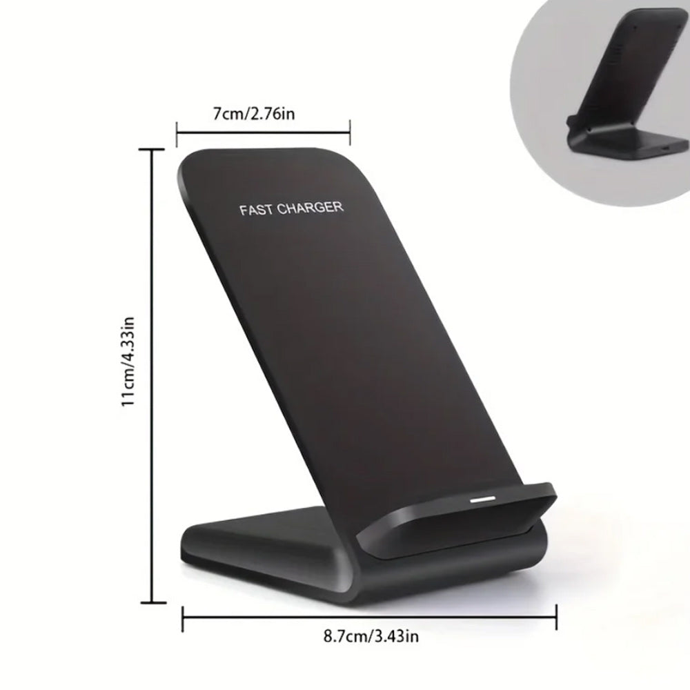 30W Foldable Wireless Charger Stand Pad for Smartphones, Apple iPhone, Samsung, iOS & Android Fast Charging Station Phone Holder
