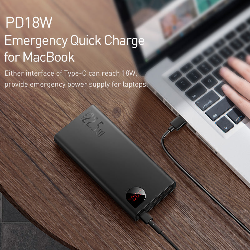Premium Power Bank 10000mAh mit 22,5 W PD Schnellladegerät – Tragbares Ladegerät fürSmartphones, Apple iPhone, Samsung, iOS & Android AirPods, Earbuds, Android, Samsung, Xiaomi