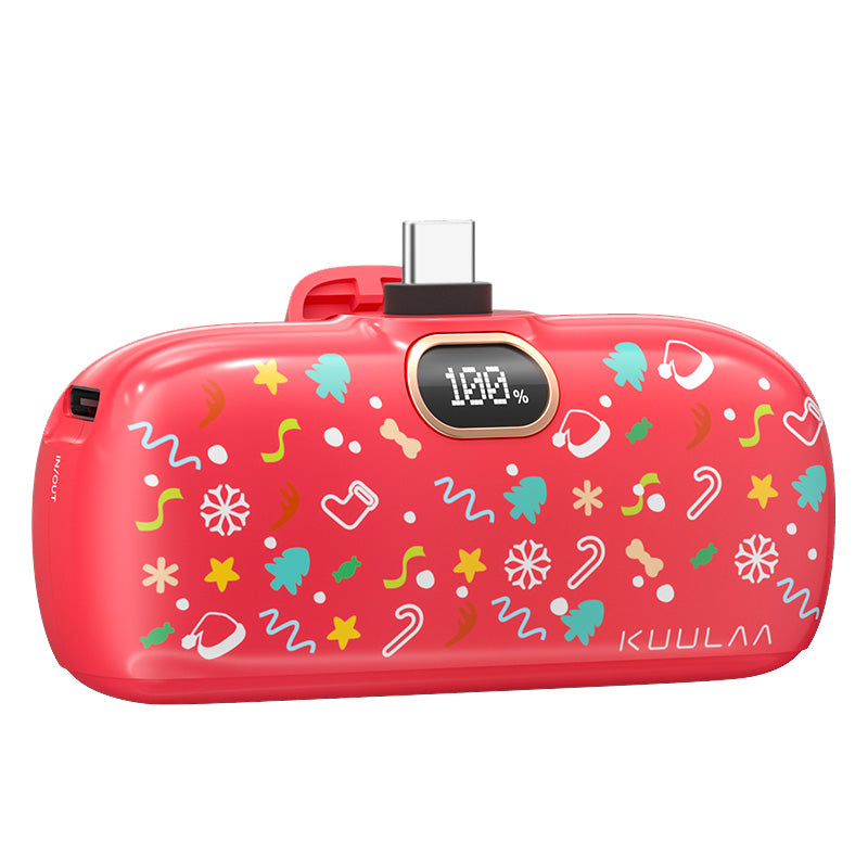 Kuulaa Mini Prämie Power Bank 5000mAh – Power Bank QC PD Schnellaufladen für iPhone 15, 14, 13. Externe Batterie,