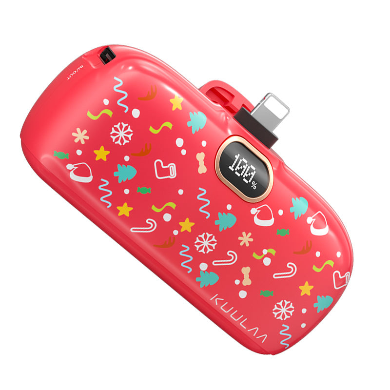 Kuulaa Mini Prämie Power Bank 5000mAh – Power Bank QC PD Schnellaufladen für iPhone 15, 14, 13. Externe Batterie,