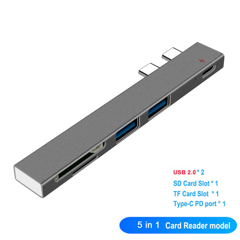 Premium USB-C Hub with HDMI 4K Adapter & Thunderbolt 3: USB 3.1 Type-C to 3.0 Hub - Enhanced Connectivity for Macbook Air/Pro/M3/M2/M1: 16,14,13-inch | 2024/2023/2022/2020 Series  Chips