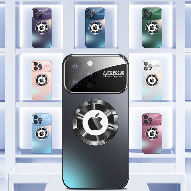 Luxus Matte Magnetische iPhone-Hülle mit Glaslinsen-Kameraschutz | Stoßfeste Tasche & MagSafe Case | Panzer-Schutzhülle für Apple iPhone 17/17 Air, 16/16e, 15, 14, 13 Pro Max Plus | Handyhülle in limitierter Auflage