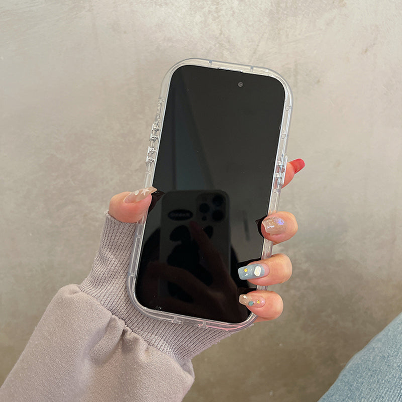 Premium süße Liebe Herz Blumen Spiegel Handyhülle, MagSafe, Abdeckung, | Apple iPhone 14/13/12/11/15 Pro Max - Schöne harte stoßfeste Rückseite