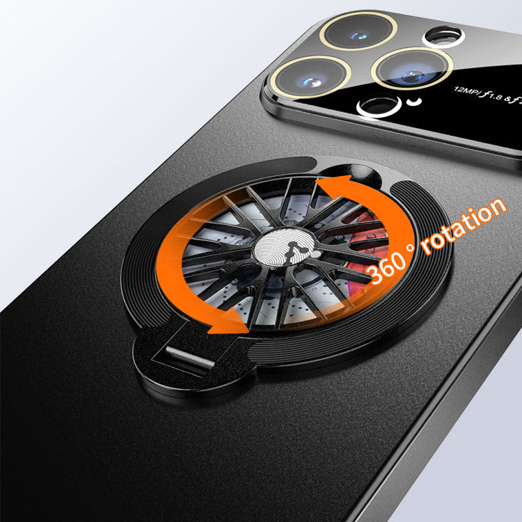 Premium Magnetisch rotierende Gyro-Stand-Handyhülle | MagSafe, Abdeckung, Apple iPhone 15/14/13/12/11 | faltbarer Halterung