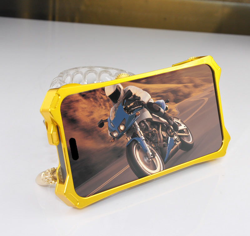 Premium stoßfeste Rüstung Metall Handyhülle, MagSafe, mit Zahnradständer | Apple iPhone 15/14/13/12 Pro Max/15 Plus