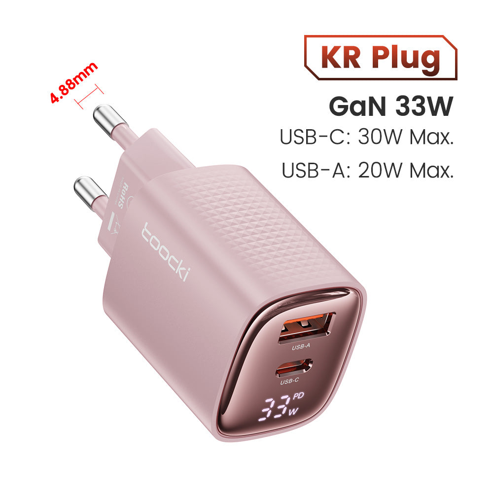 Premium Tech GaN USB Type C Charger 65W 45W PPS PD QC 4.0 | Fast Charger for Smartphones, Apple iPhone, Samsung, iOS & Android MacBook, Laptop, iPad, AirPods, Tablet, iOS