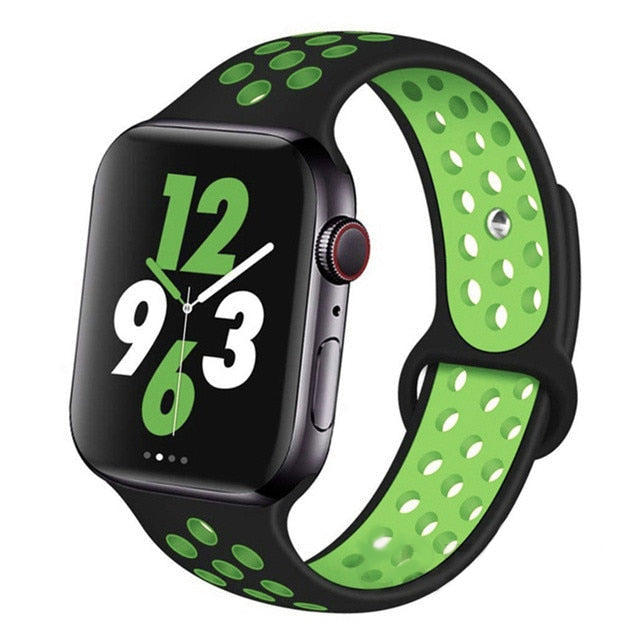 Premium Silikonarmband für Apple Watch 10/9/8/7/6/5/4/3/2/1 & Ultra 2/1, SE: 2024, 2023, 2022, 2021, 2020, 2019, 2018, 2017