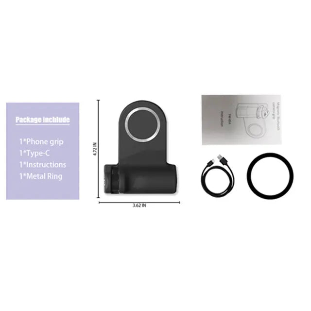 Hochwertiger Profi-Magnetischer Telefonhalter mit Bluetooth-Fernbedienung, Magsafe Griff für Apple iPhone 16/15/14/13/12/11