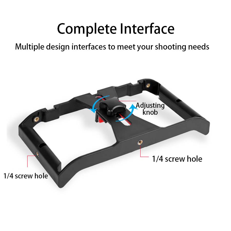 Kamera-Käfig Stabilisator für Smartphones: Filmproduktion Rig & Handgriff Halterung | Premium und Android - Phone Heaven Zone