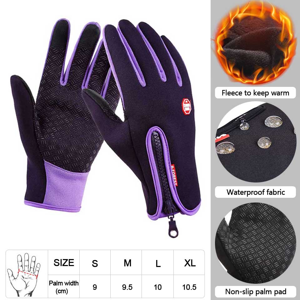 Premium Touchscreen-Warme Handschuhe: Outdoor, Radfahren, Motorrad, Sport, Fitness - Wasserdicht, Winddicht, Rutschfest - Winter