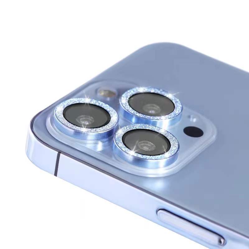 Kameraobjektiv Metallring Schutzglas für Apple iPhone | Hochwertiger langlebiger Objektivschutz gegen Kratzer und Staub