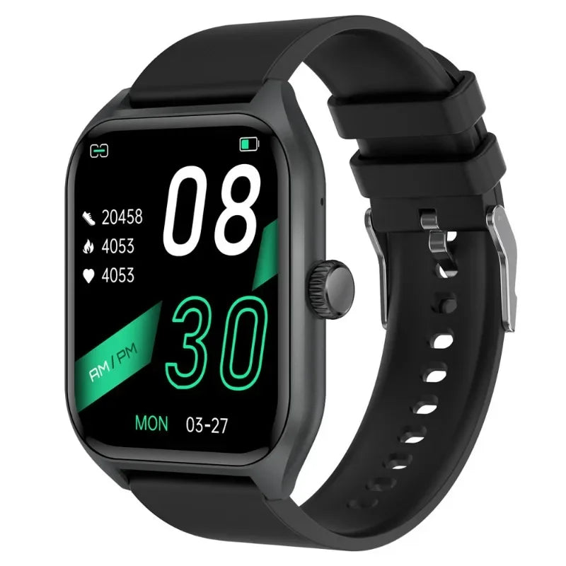 Premium Smartwatch Unisex – Fitnessuhr mit KI, Sprachanrufen, EKG, Blutzuckermessung, Gesundheitsüberwachung, IP68 wasserdicht, Schrittzähler, Puls- & Schlafmonitor, Benachrichtigungen & Sprachassistent – Für Damen & Herren