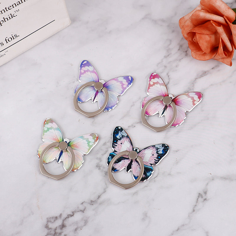 Premium Handy-Stand-Ring Schnalle, Schmetterling Cartoon, Niedlich & Kreativ: MagSafe-kompatibel für iPhone 15/14/13/12 Pro