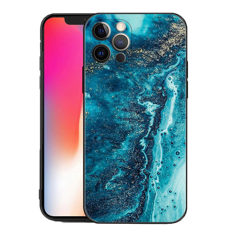 Premium Marmor Kunst Mode Muster Handyhülle | MagSafe, Abdeckung, Apple iPhone 15/14/13/12/11 Pro Max Mini X/XR/XS Plus