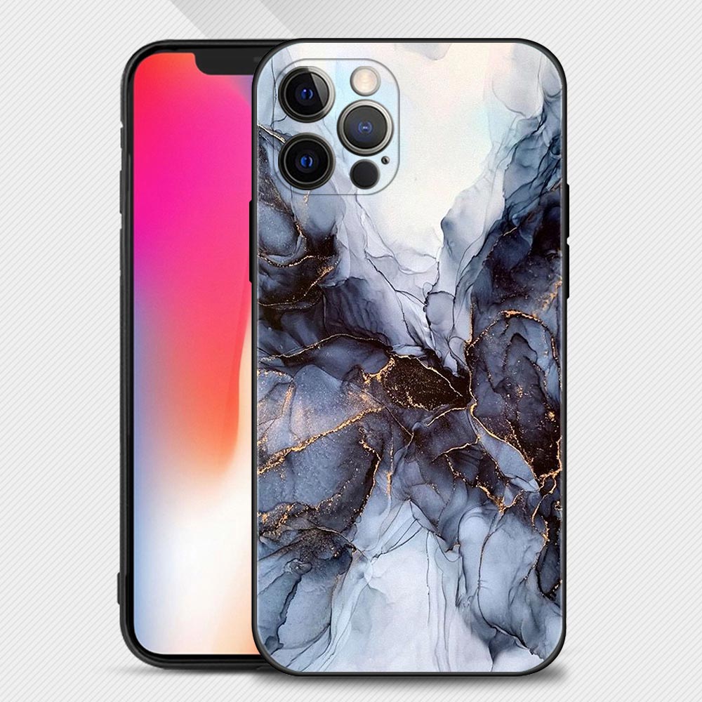 Premium Marmor Kunst Mode Muster Handyhülle | MagSafe, Abdeckung, Apple iPhone 15/14/13/12/11 Pro Max Mini X/XR/XS Plus