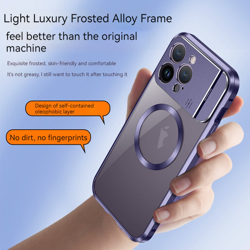 Premium iPhone Hülle MagSafe: Rundumschutz, Metallständer, magnetischer Kameraschutz | Aromatherapie, Unsichtbarer Objektivhalter | Case für Apple iPhone 17/17 Air, 16/16e, 15, 14, 13, 12 Pro Max Plus Mini | Stoßfest, Panzertasche, Stoßstangenabdeckung