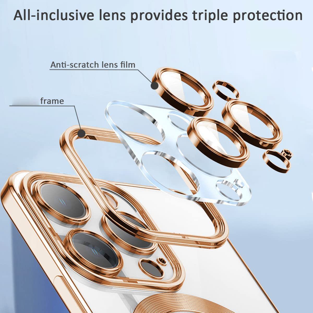 Luxury Ultra-Thin iPhone Case with MagSafe: 360° Full Metal and Glass Protection, Magnetic Adsorption | Shockproof with Glass Lens Camera Protection | Stylish Phone Cover for Apple iPhone 16/16e, 15, 14, 13, 12 Pro Max, Pro, Plus & Mini