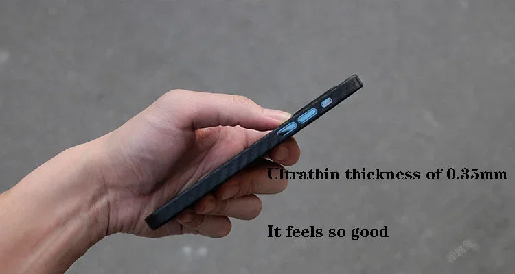 Premium Apple iPhone Case | MagSafe Compatible, Camera Lens Protection, Screen Protection | Ultra Thin, Shockproof, Magnetic, Full All-Around Protection Cover – Carbon Fiber Texture, Soft TPU, Lightweight, Waterproof, Anti-Scratch, Anti-Fingerprint