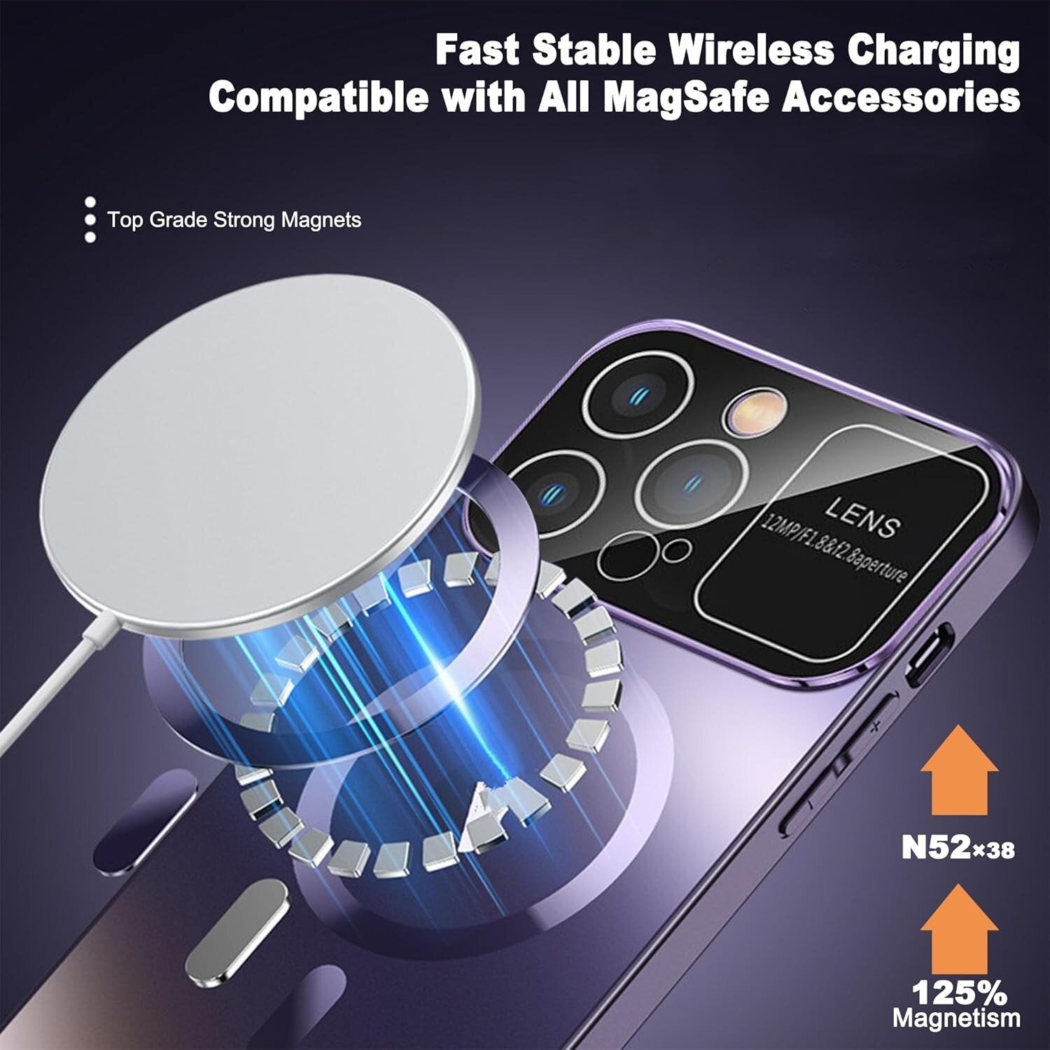 iPhone Case with MagSafe: Premium Double-Sided HD Glass Case with Wireless Charging and Camera Lens Protection | Shockproof Cover with Magnetic Armor for Apple iPhone 16/16e, 15, 14, 13, 12 Pro Max, Pro, Plus & Mini | Luxury Phone Case