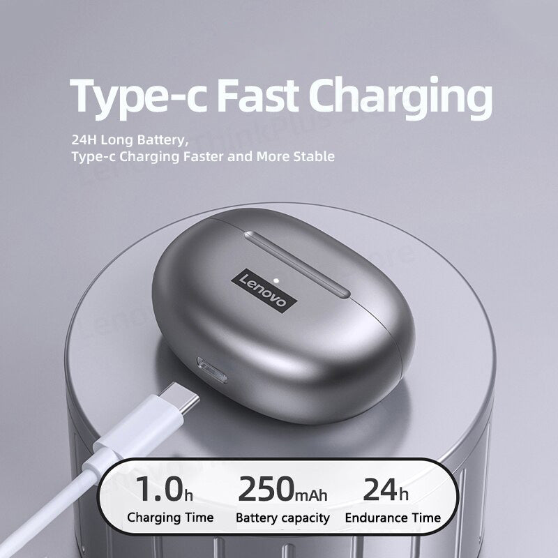 Neue Lenovo LP5 Drahtlose Hochwertiges Bluetooth-Ohrhörer: HiFi Musik Kopfhörer für Sport, Wasserdichtes Headset mit Mikrofon | Limitierte Auflage