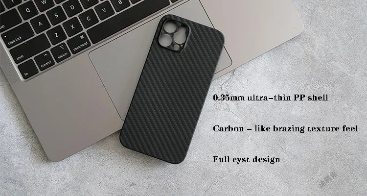 Premium Apple iPhone Case | MagSafe Compatible, Camera Lens Protection, Screen Protection | Ultra Thin, Shockproof, Magnetic, Full All-Around Protection Cover – Carbon Fiber Texture, Soft TPU, Lightweight, Waterproof, Anti-Scratch, Anti-Fingerprint