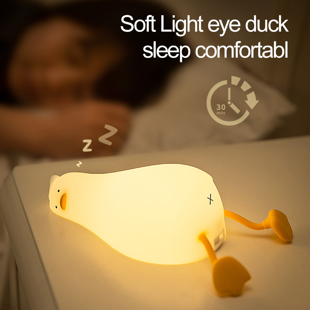 Premium Duck Night Lights: Rechargeable USB Lamp for Smartphone, Laptop, Tablet, PC, Apple iPhone, iPad, MacBook, iOS, Android, Samsung Kids' Room - Cartoon Silicone Ducks - Birthday Gift and Bedroom Decoration | Limited Edition