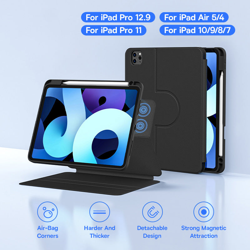 Premium Apple iPad Pro 11 und 12,9 Hülle – Magnetische Case Schutzhülle für iPad Air 5 & Air 4, 10,9, 10 Gen 9, 8, 7,