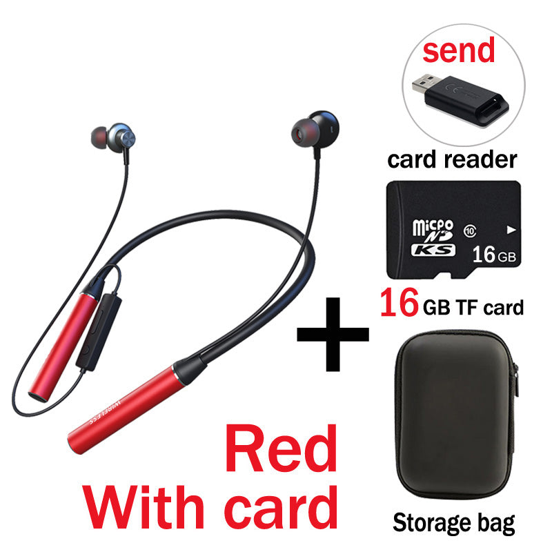 Hochwertige Bluetooth Kopfhörer: Bass, 180 Std. Ausdauer, Mikrofon, Stereo Neckband, Sport-Headset, TF-Karte | Kompatibel mit