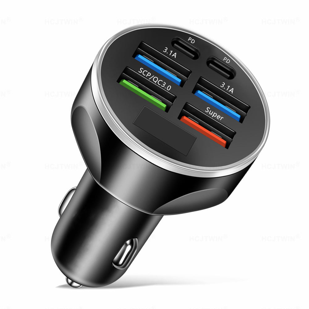 Premium Bluetooth 5.2 FM-Sender Auto-USB Ladegerät, FM/Aux Bluetooth-Adapter, Bass-Boost, 3-Port Car USB Ladestation Smartphones, Apple iPhone, Samsung, iOS & Android