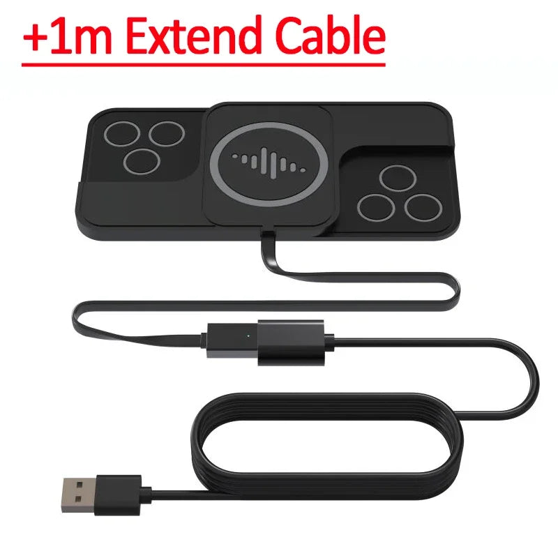 Auto Premium 20W Silikon Schnellladestation Dockingstation | Kabelloses Ladegerät mit Anti-Rutsch-Pad & Fast Wireless Charging Station für Apple iPhone Smartphones, Apple iPhone, Samsung, iOS & Android