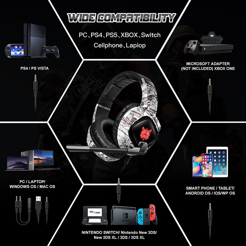 Premium ONIKUMA K19 Gaming-Headset | Kabelgebunden, Geräuschunterdrückung, Mikrofon | Stereokopfhörer | Limitierte Auflage