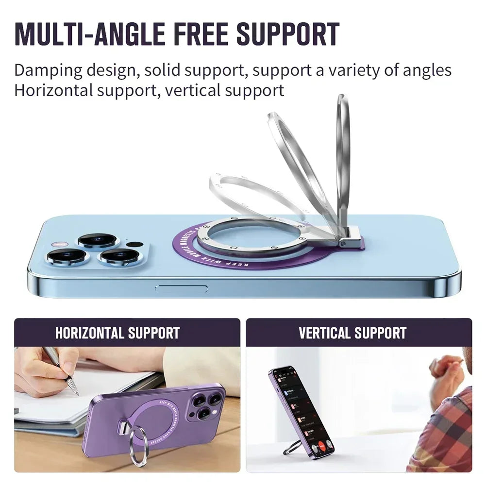 Hochwertiger Magnetischer Handy-Ringhalter für Apple iPhone 15/14/13/12 Pro Max/Plus/Mini: MagSafe-kompatibel, Abnehmbarer